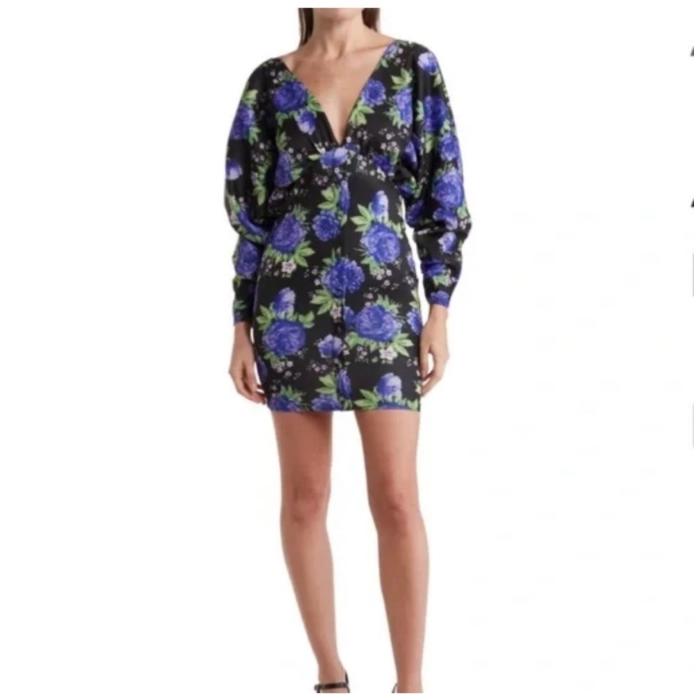 178. ASOS Women’s Blue Floral Mini Dress Size 4